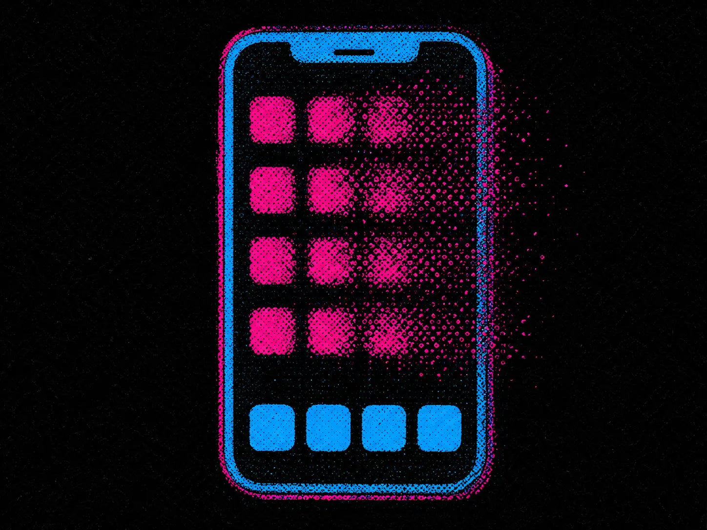 Phone tapping a wall-mounted Shift Puck — making your smartphone dumb on command